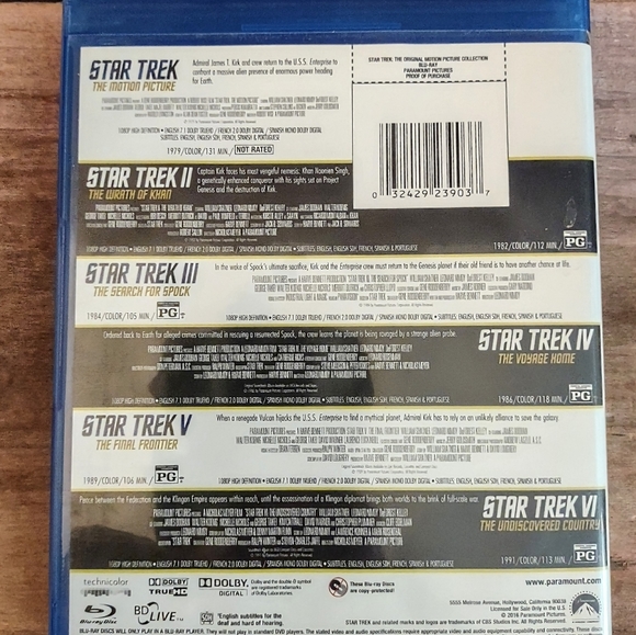Star Trek DVD Set (6 Movies) - Picture 2 of 5
